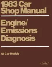 1983 Ford Lincoln Mercury Engine Emissions Diagnostic Procedure Manual Book OEM