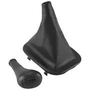 5 Speed Gear Shift Knob Gaiter Boot Case Cover For Mercedes Benz C E S Class W124 S124 W126 Black