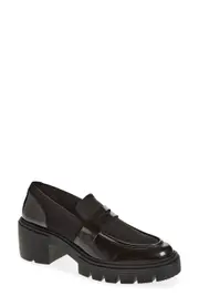 Stuart Weitzman Soho Platform Loafer in Black at Nordstrom, Size 9.5
