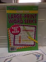 Penny Press Magazine Word Seek -Puzzles Large Print- May 2024