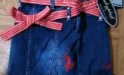 * NEW WITH TAGS * RARE * Baby Phat Girls 4T * TIE Design * *Denim Skirt