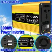 High Quality Dual USB Car Inverter for Simultaneous Charging 12V to 110/220V