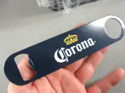 CORONA BEER STEEL METAL BOTTLE OPENER BARTENDER SPEED BAR TOOL NAVY BLUE NEW