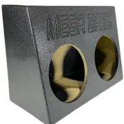 Single 2x8" Subwoofer Angled Single Cab Under Seat Truck Sub Box Enclosure