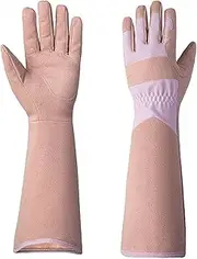 Garden Gloves for Women Thorn Proof,Anti-Scratch Gardening Gloves Hand Protector - Wear-Resistant Yard Work Mitten Protective Gear for Pruning Planting Landscaping