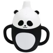 Toddler Sippy Cup Children'S Silicone Cup Splash-Proof Straw Panda Sippy2303