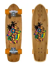 RAD COMPLETE SKATEBOARD RETRO ROLLER - BAMBOO CABIN 7.9