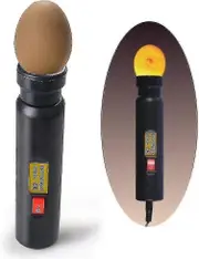 High intensity LED egg tester for monitoring chicken cutter egg incubator