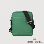 【BRAUN BUFFEL 德國小金牛】台灣總代理 格瑞克D 直式斜背包-孔雀石綠(BF513-17-MC)