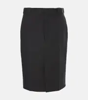 [Tod's] Tod's Cotton midi skirt AU 8 black