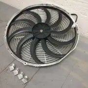 1994 Chevrolet Cavalier 16 Inch Chrome Radiator Fan cooling 120w electric (for: Chevrolet)
