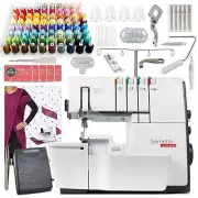 Bernette B64 Airlock Serger with Easy Air Threading & 80 Thread Spool Bundle