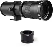 [Labymos] Camera MF Super Telephoto Zoom Lens F/8.3-16 420-800mm T2 Mount with M4/3-mount Adapter Ring 1/4 Thread Replacement for Pana G9 GH5 II GX7 GX8 GX9 GX850 G90 G91 G95 G100 Olympus E-M1 E-M5 E-M1