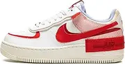 [Nike] Womens Air Force 1 Shadow AF1 Trainers CI0919 Sneakers Shoes (UK 7 US 9.5 EU 41, Summit White University red 108)