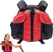 Hobngmuc Boating Life Vest - Boating Life-Saving Vest for Adults Swimming | Adjustable Shoulder Straps Design Vest for Water Sports Enthusiasts for Kayaking, Seaside Recreation