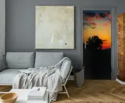 3D Setting Sun A91 Door Wall Mural Photo Wall Sticker Decal Beth Sheridan Sinsin