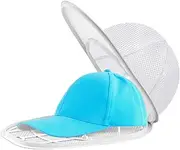 Fododo Hat Washer Cage for Baseball Cap Washing Frame for Washing Machine and Dishwasher, Hat Laundry Cleaner Net Bag to Protector Kids and Adult Hats in Shape 1 Pack, White