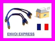 Adapters Y Splitter Rca 1 Female - 2 Males Audio Cable Sono