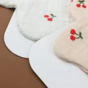 Newborn Baby Bib Absorbent Saliva Towel with Bowknot Headband Burp Cloth Set