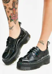 [Dr. Martens] 1461 Rainbow Patent Quad Shoes