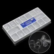 64Pcs Dental Resin Preformed Crown Adult Temporary Teeth Pre-corona Transparent