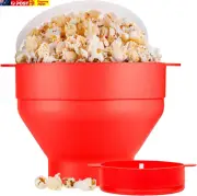 Microwave Popcorn Maker,Collapsible Microwaveable Bowl,Silicone Popcorn Bowl, wi