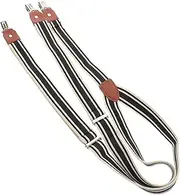 [CATIEBYE] Elegant Blue Stripe Men's Elastic Suspender Hook Design for Jeans and Suit Pants Comfortable Heavy Duty Suspenders Elastic Straps