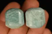 2 *AMAZONITE* Tumbled Stones 2cm 20.2g Healing, Soothing Negative Energy