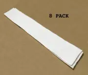 Self-adhesive Hook & Loop Tape Strip White, 2" x 9" Adhesive on top & bot, 8 pk