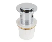 32/40mm Overflow Solid Brass Pop Up Waste Strainer Plug Bathroom Vanities Sinks Basin accessories Chrome silver