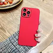 Ultra Thin Matte PC Sandstone Hard Shockproof Phone Case for iPhone 15 14 13 12 Mini 11 Pro Max X XR XS Max 7 8 Plus SE 2 Cover,RD,for iPhone 13 Mini