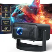 360°5G Smart LED Projector Bluetooth WiFi Projector Home Theater Android & IOS