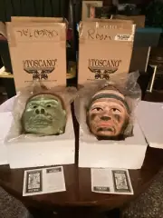 2 Toscano Processional Masks: Katen & Jizaiten - NEW IN BOXES!