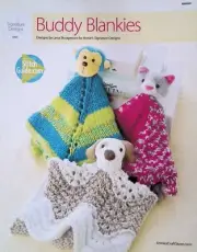 Buddy Blankies Knitting Knit Pattern Leaflet by Annie's Signature Designs 2015