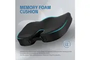 Memory Foam Car Office Seat Cushion with Black Cover