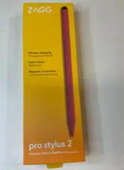 ZAGG Pro Stylus 2 Pencil Pen with Wireless Charging Adapter Pink for Apple iPad