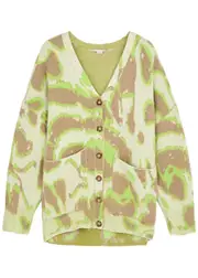Stella Mccartney Intarsia Alpaca-blend Cardigan - Multicoloured - XS (UK6 / XS) XS (UK6 / XS)