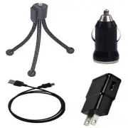Home + Car AC Adaptor + USB Cable for Sony DSC-RX100B, DSC-RX1B, NEX-6, NEX-6L,