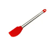 Silicone Non-stick Spatula Soup Scoop Colander Scraper Kitchen Cooking Tool-Red Scraper