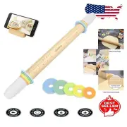 High-Quality Adjustable Rolling Pin with Easy-Clean Design for Baking Lovers