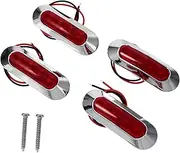ERINGOGO 4Pcs LED Truck Side Lights Marker Indicators for Enhanced Visibility High Brightness Long Lifespan for Trailers and Trucks