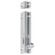10cm Plain Barrel Bolt, Satin Chrome