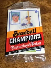 ￼⚾️1984 Baseball Champions Baseball Cards Babe Ruth Yankees On Top UNOPENED Pack