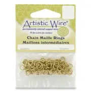 CHAIN MAILLE RINGS BRASS-Mail/Jump Ring-18 or 20 Gauge-Artistic Wire Art Jewelry