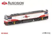 Auscision (SDA1-8s) CSR012 SCT - Red/White/Black - Bold Numbers - HO Scale DCC