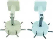 PEPLAYTAL 2Pcs 360 Rotating Wall Hook Self Adhesive Kitchen Organizer Material for Bathroom Living and Office Storage Easy Installation Space Saving Design