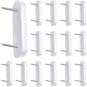 15 Pcs Plastic Head Double Pins Bed Skirt Holders for Slipcovers Bedskirts