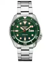 *BRAND NEW* Seiko 5 Men's Automatic Green Dial and Silver Bracelet Watch SRPD63
