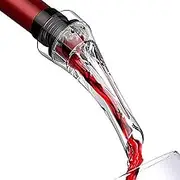 Red Wine Decanter, Bottle Pourer - Reusable Liquor Dispenser - Acrylic Kitchen Gadget, Portable Infuser Accessory for Family Gatherings, Party