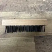 NOS Blacksmith's Scratch Brush, Carbon Steel, 1-1/4" length flat wire